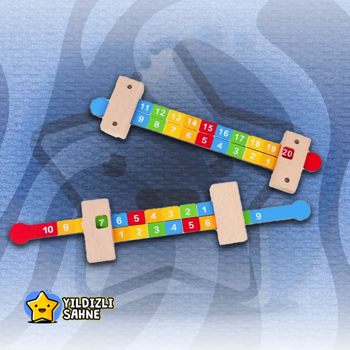 Renkli Abaküs Cetveli